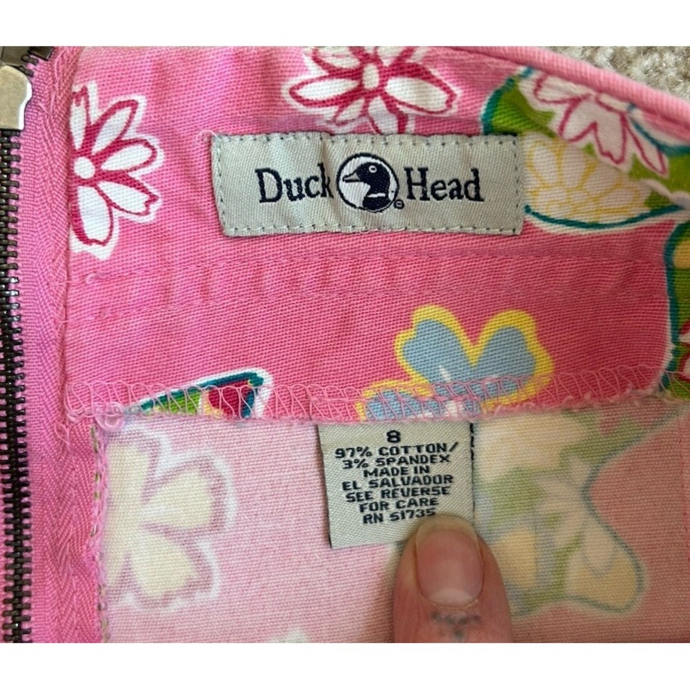 Duck Head Y2K Pink Duck Print Skort 8 Preppy Resort Golf Lilly Style Novelty - Picture 5 of 7